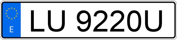 Numer rejestracyjny LU9220U posiada TOYOTA SUPRA