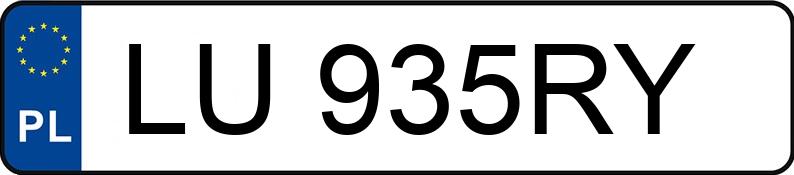 Numer rejestracyjny LU 935RY posiada AUDI A4 - LU935RY Numer rejestracyjny LU 935RY posiada AUDI A4 - LU935RY