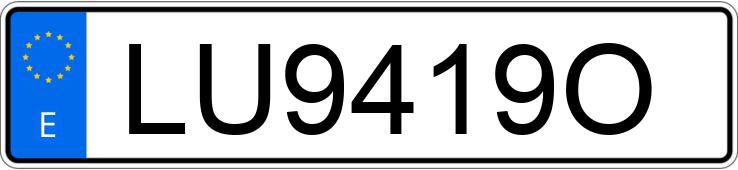 Numer rejestracyjny LU9419O posiada AUDI 80 Numer rejestracyjny LU9419O posiada AUDI 80