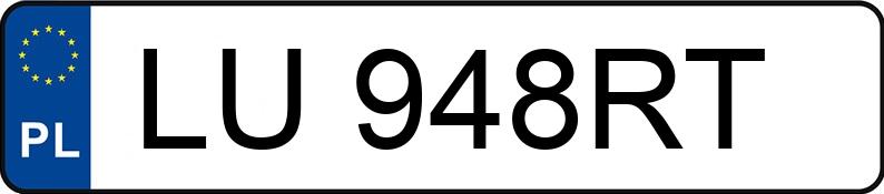 Pirat drogowy w pojeździe o numerach rejestracyjnych LU948RT Pirat drogowy w pojeździe o numerach rejestracyjnych LU948RT