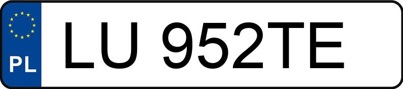 Numer rejestracyjny LU 952TE posiada BMW 320I - LU952TE Numer rejestracyjny LU 952TE posiada BMW 320I - LU952TE