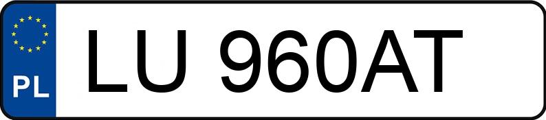 Numer rejestracyjny LU 960AT posiada OPEL Zafira 1.8 MR`99 E3 Zafira 1.8 MR`99 E3 - LU960AT