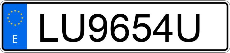 Numer rejestracyjny LU9654U posiada MERCEDES VITO