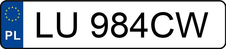 Il numero di registrazione LU 984CW ha RENAULT Laguna 1.8 MR`98 Fairway - LU984CW