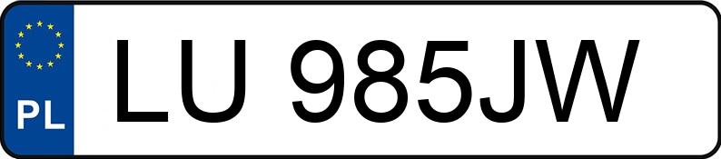 Numer rejestracyjny LU 985JW posiada TOYOTA PROACE - LU985JW