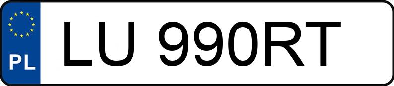 Numer rejestracyjny LU 990RT posiada OPEL Insignia 2.0 CDTI MR`14 E5 Insignia S&S - LU990RT