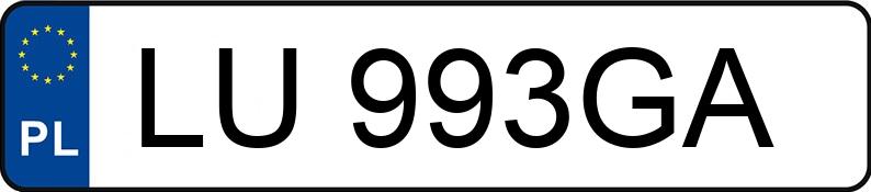 Numer rejestracyjny LU 993GA posiada BMW 540i Touring Kat. MR`95 E39 540i Touring Kat. MR`95 E39 - LU993GA