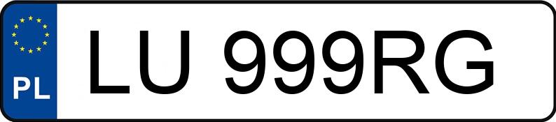 Numer rejestracyjny LU 999RG posiada BMW M3 COMPETITION M XDRIVE - LU999RG