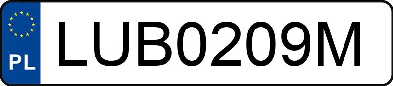 Numer rejestracyjny LUB 0209M posiada FSO-WARSZAWA 125P - LUB0209M