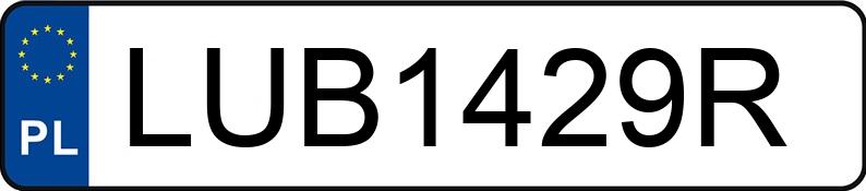 Numer rejestracyjny LUB 1429R posiada RENAULT MODUS - LUB1429R