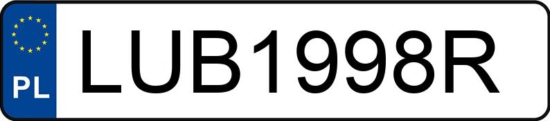 Numer rejestracyjny LUB 1998R posiada TOYOTA Auris 1.4 Diesel MR`10 E4 2010 MM - LUB1998R Numer rejestracyjny LUB 1998R posiada TOYOTA Auris 1.4 Diesel MR`10 E4 2010 MM - LUB1998R