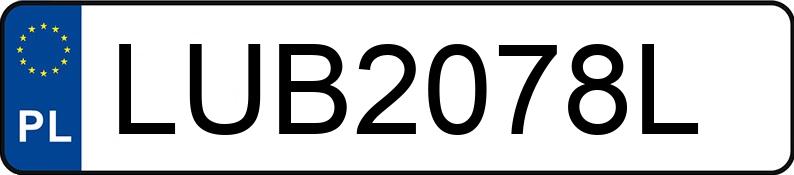 Numer rejestracyjny LUB 2078L posiada VOLKSWAGEN Passat B5 1.9 TDI MR`96 E2 Trendline 4MOTION - LUB2078L