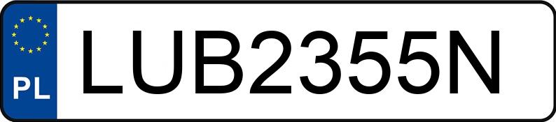 Numer rejestracyjny LUB 2355N posiada BMW 525D - LUB2355N