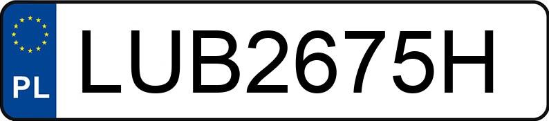 Numer rejestracyjny LUB 2675H posiada AUDI A6 - LUB2675H Numer rejestracyjny LUB 2675H posiada AUDI A6 - LUB2675H