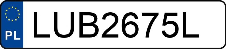 Numer rejestracyjny LUB 2675L posiada BMW 550 - LUB2675L Numer rejestracyjny LUB 2675L posiada BMW 550 - LUB2675L