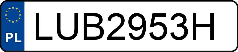 Numer rejestracyjny LUB 2953H posiada BMW 320D - LUB2953H