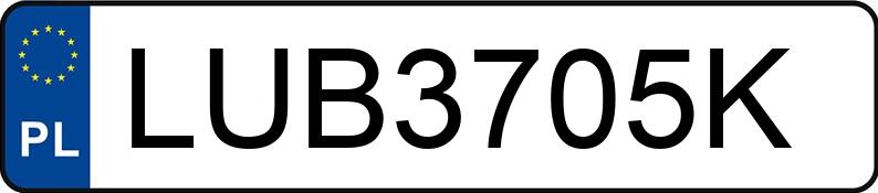 Numer rejestracyjny LUB 3705K posiada AUDI A3 1.9 TDI - LUB3705K