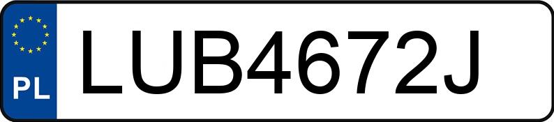 Numer rejestracyjny LUB 4672J posiada AUDI A4 - LUB4672J
