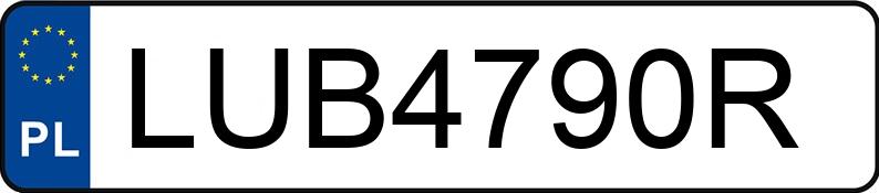 Numer rejestracyjny LUB 4790R posiada PEUGEOT 308 - LUB4790R