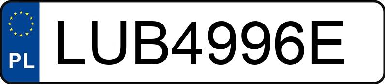 Numer rejestracyjny LUB 4996E posiada MAZDA 6 - LUB4996E