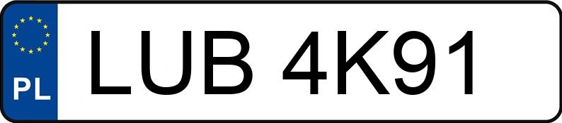 Numer rejestracyjny LUB 4K91 posiada CFMOTO TERRALANDER - LUB4K91 Numer rejestracyjny LUB 4K91 posiada CFMOTO TERRALANDER - LUB4K91