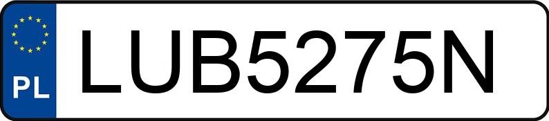 Numer rejestracyjny LUB 5275N posiada RENAULT KADJAR - LUB5275N