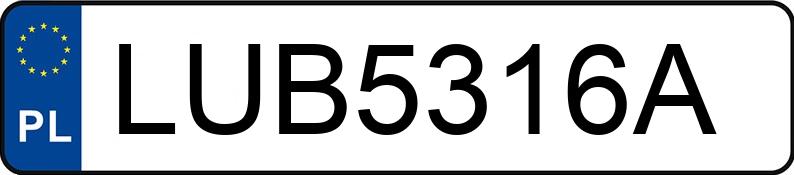 Numer rejestracyjny LUB 5316A posiada AUDI - LUB5316A Numer rejestracyjny LUB 5316A posiada AUDI - LUB5316A