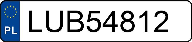 Numer rejestracyjny LUB 54812 posiada PEUGEOT 407 2.0 HDI - LUB54812