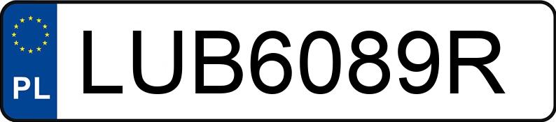 Numer rejestracyjny LUB 6089R posiada AUDI 80 - LUB6089R