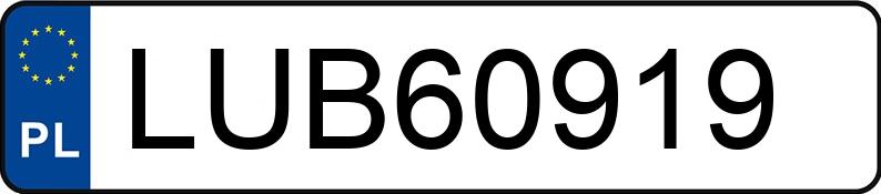 Numer rejestracyjny LUB 60919 posiada MITSUBISHI SPACE STAR - LUB60919