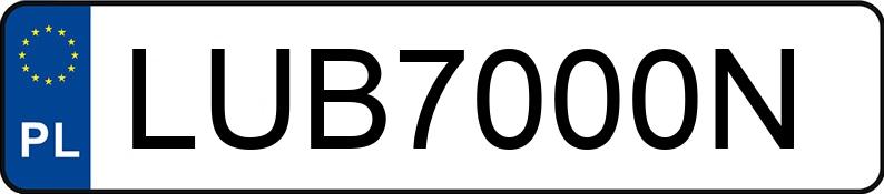 Numer rejestracyjny LUB 7000N posiada SKODA Fabia III 1.0 MR`15 E6 Active - LUB7000N Numer rejestracyjny LUB 7000N posiada SKODA Fabia III 1.0 MR`15 E6 Active - LUB7000N