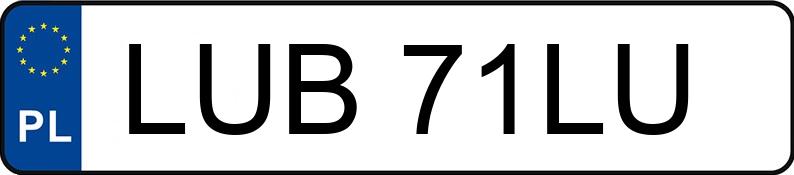 Numer rejestracyjny LUB 71LU posiada AUDI 80 1.9D - LUB71LU Numer rejestracyjny LUB 71LU posiada AUDI 80 1.9D - LUB71LU