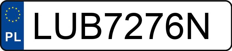 Numer rejestracyjny LUB 7276N posiada VOLKSWAGEN GOLF 1.3 - LUB7276N Numer rejestracyjny LUB 7276N posiada VOLKSWAGEN GOLF 1.3 - LUB7276N