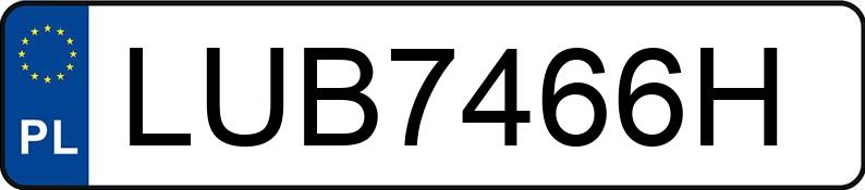 Numer rejestracyjny LUB 7466H posiada AUDI A6 - LUB7466H