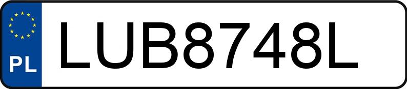 Numer rejestracyjny LUB 8748L posiada TOYOTA COROLLA - LUB8748L Numer rejestracyjny LUB 8748L posiada TOYOTA COROLLA - LUB8748L