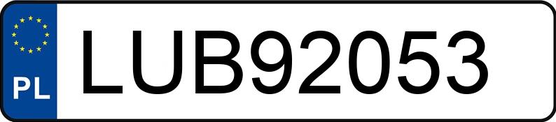 Numer rejestracyjny LUB 92053 posiada BMW X5 - LUB92053