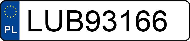 Numer rejestracyjny LUB 93166 posiada RENAULT MEGANE - LUB93166