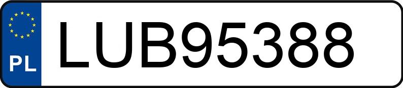 Numer rejestracyjny LUB 95388 posiada HONDA INSIGHT - LUB95388