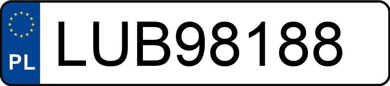Numer rejestracyjny LUB 98188 posiada BMW 318 Diesel MR`04 E4 E90 318 Diesel MR`04 E4 E90 - LUB98188