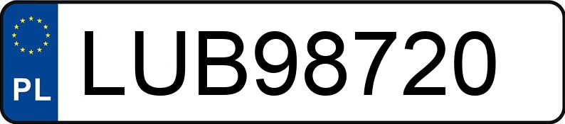 Numer rejestracyjny LUB 98720 posiada FIAT UNO - LUB98720