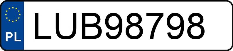 Numer rejestracyjny LUB 98798 posiada MERCEDES-BENZ 200 D - LUB98798