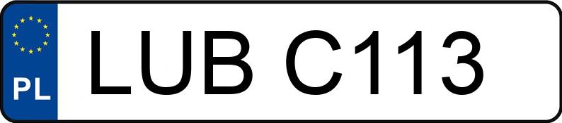 Numer rejestracyjny LUB C113 posiada OPEL - LUBC113 Numer rejestracyjny LUB C113 posiada OPEL - LUBC113