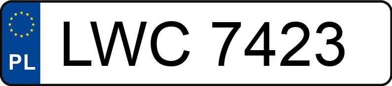 Numer rejestracyjny LWC 7423 posiada CITROEN SAXO - LWC7423
