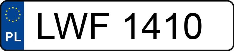 Numer rejestracyjny LWF 1410 posiada RENAULT CLIO - LWF1410