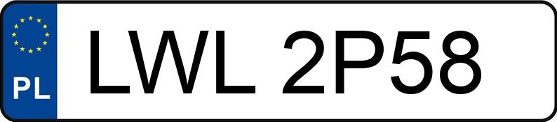 Pirat drogowy w pojeździe o numerach rejestracyjnych LWL2P58