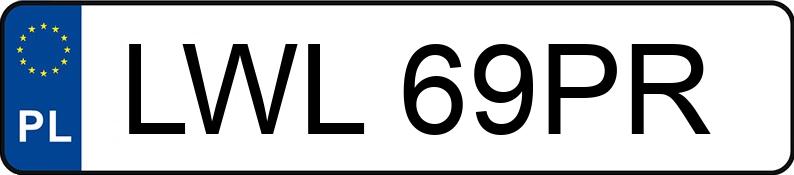 Il numero di registrazione LWL 69PR ha TOYOTA Supra 3.0 Kat. - LWL69PR