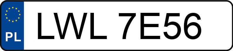 Numer rejestracyjny LWL 7E56 posiada RENAULT MEGANE SCENIC - LWL7E56