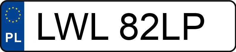 Numer rejestracyjny LWL 82LP posiada CHRYSLER VOYAGER - LWL82LP