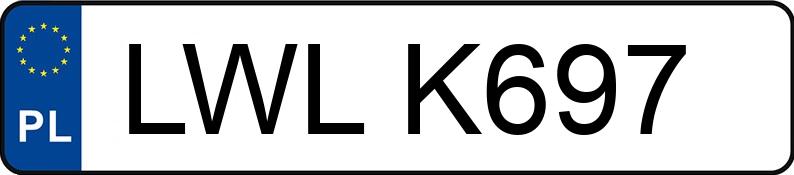 Numer rejestracyjny LWL K697 posiada OPEL  - LWLK697