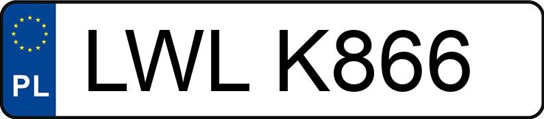 Numer rejestracyjny LWL K866 posiada VOLKSWAGEN Golf II 1.3 GL - LWLK866 Numer rejestracyjny LWL K866 posiada VOLKSWAGEN Golf II 1.3 GL - LWLK866
